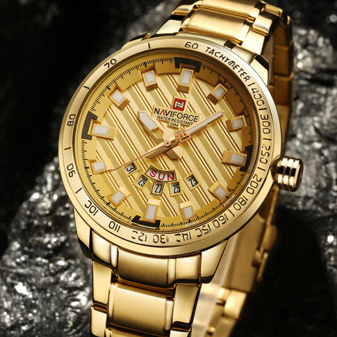 NAVIFORCE® LUXURY Golden Watch