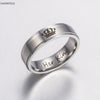 IP Black plated color 316L stainless steel HIS QUEEN and HER KING couple rings for lovers