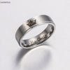 IP Black plated color 316L stainless steel HIS QUEEN and HER KING couple rings for lovers